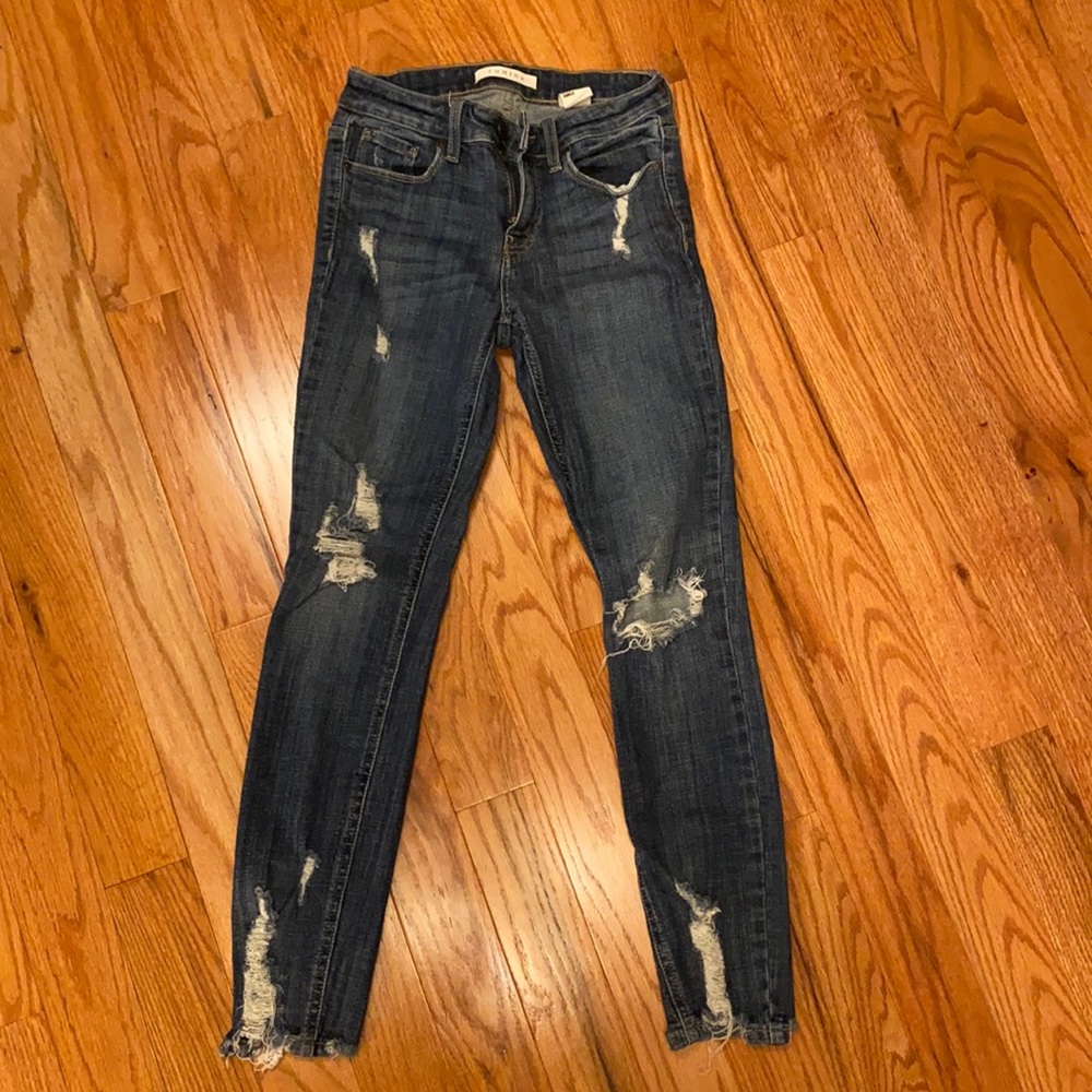 Eunina mid rise skinny ankle jeans size 1